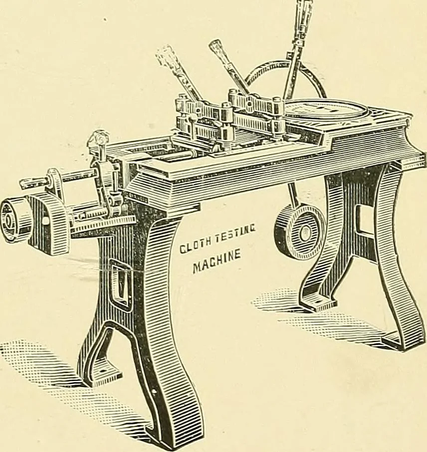 An illustration from Notes on sampling and testing : the handbook of the Manchester Chamber of Commerce Testing House and Laboratory, 1913, leaf 4