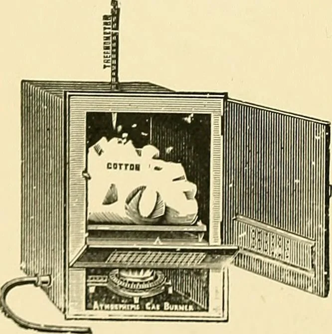 An illustration from Notes on sampling and testing : the handbook of the Manchester Chamber of Commerce Testing House and Laboratory, 1913, leaf 7