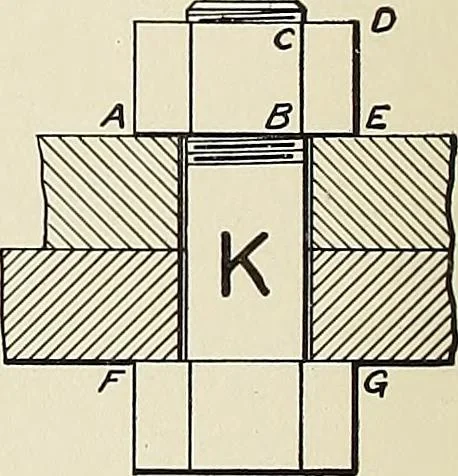 An illustration from Notes on technical sketching and free hand lettering for engineering students, 1907, leaf 21