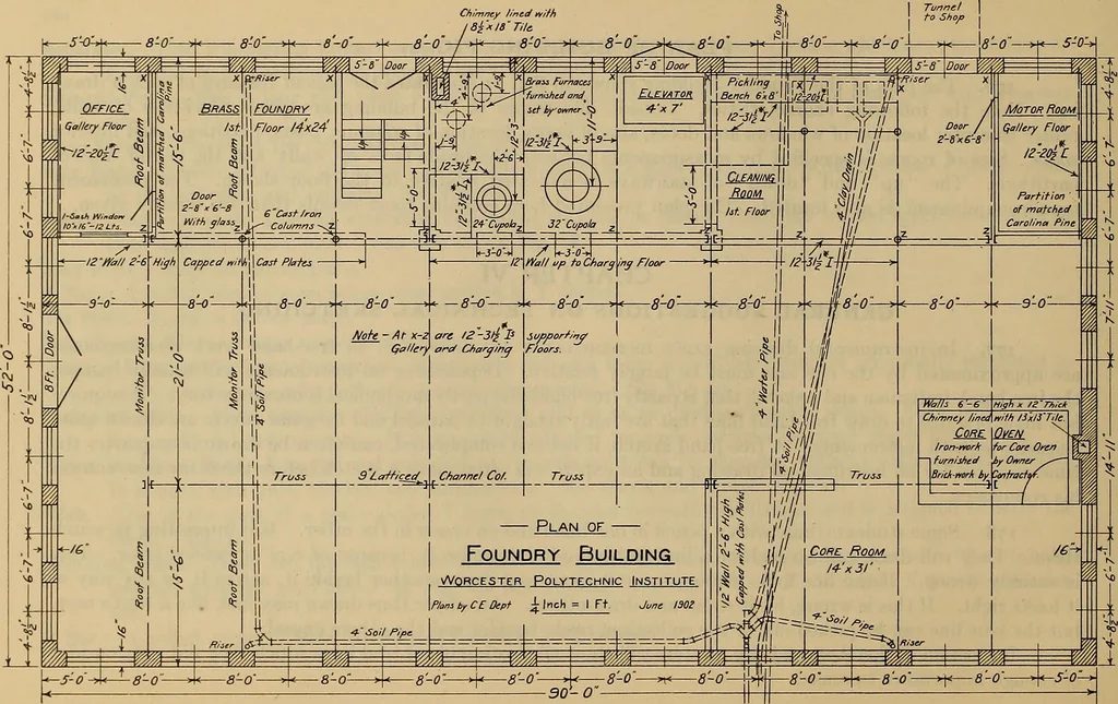 An illustration from Notes on technical sketching and free hand lettering for engineering students, 1909, leaf 73