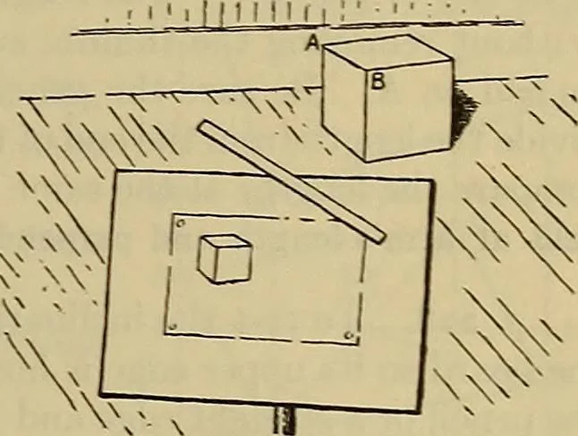 An illustration from Notes on technical sketching and free hand lettering for engineering students, 1909, leaf 90