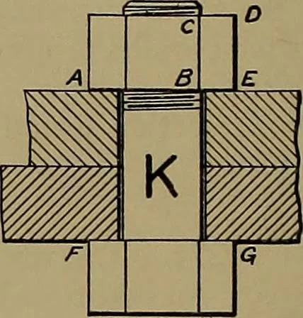 An illustration from Notes on technical sketching and free hand lettering for engineering students, 1912, leaf 115