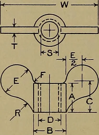 An illustration from Notes on technical sketching and free hand lettering for engineering students, 1912, leaf 143