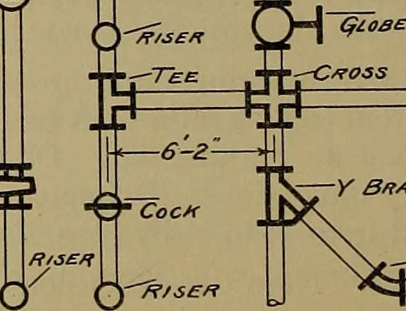 An illustration from Notes on technical sketching and free hand lettering for engineering students, 1912, leaf 45