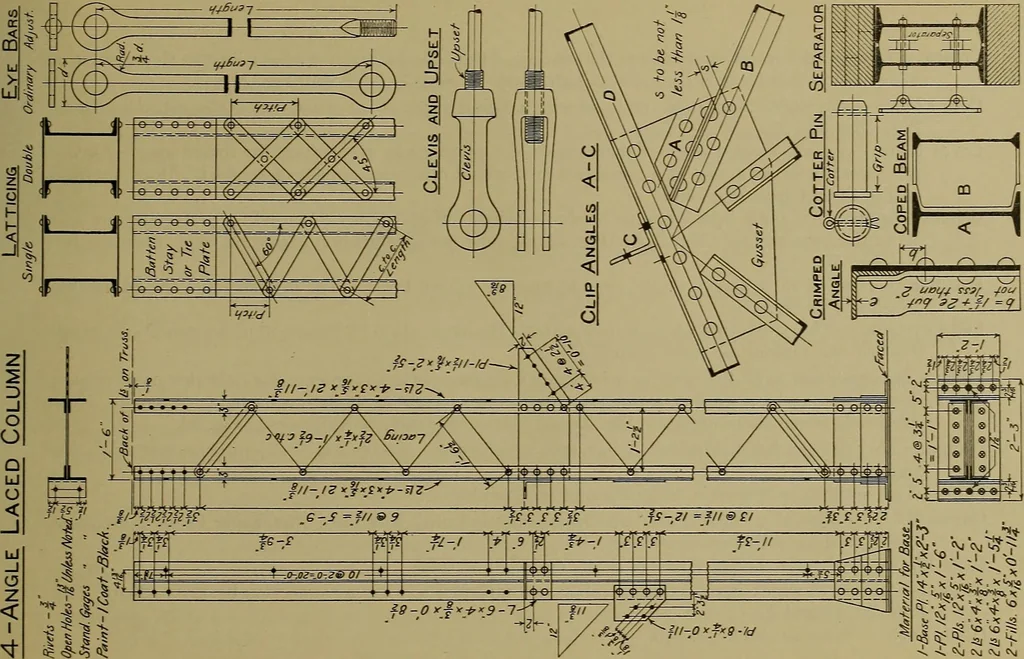 An illustration from Notes on technical sketching and free hand lettering for engineering students, 1912, leaf 68
