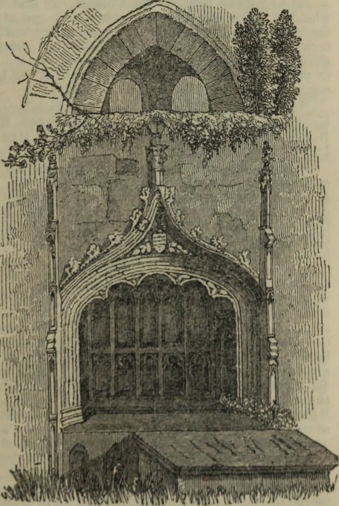 An illustration from Notes and records of the ancient religious foundations, at Youghal Co. Cork, and its vicinity, 1854, leaf 42