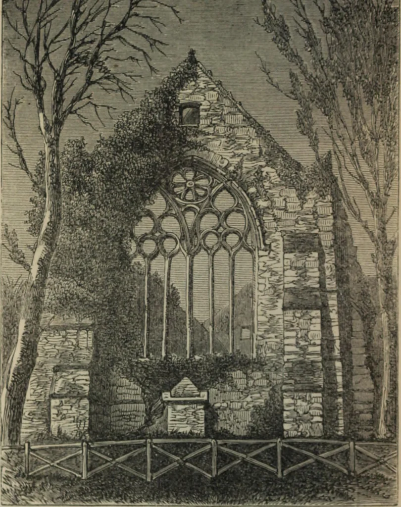 An illustration from Notes and records of the ancient religious foundations, at Youghal Co. Cork, and its vicinity, 1854, leaf 69