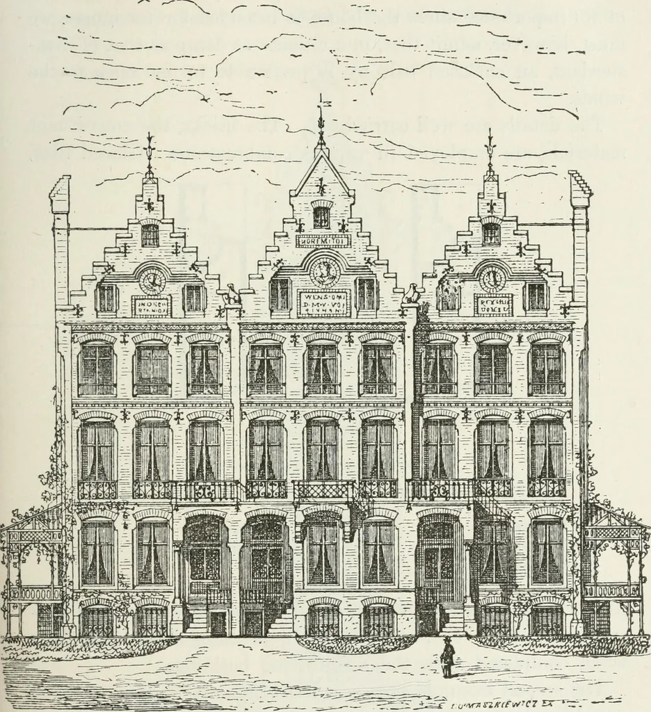 An illustration from Notes and sketches of an architect taken during a journey in the northwest of Europe;, 1877, leaf 100