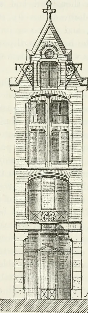 An illustration from Notes and sketches of an architect taken during a journey in the northwest of Europe;, 1877, leaf 102