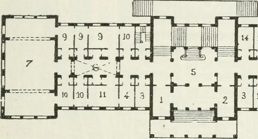 An illustration from Notes and sketches of an architect taken during a journey in the northwest of Europe;, 1877, leaf 124