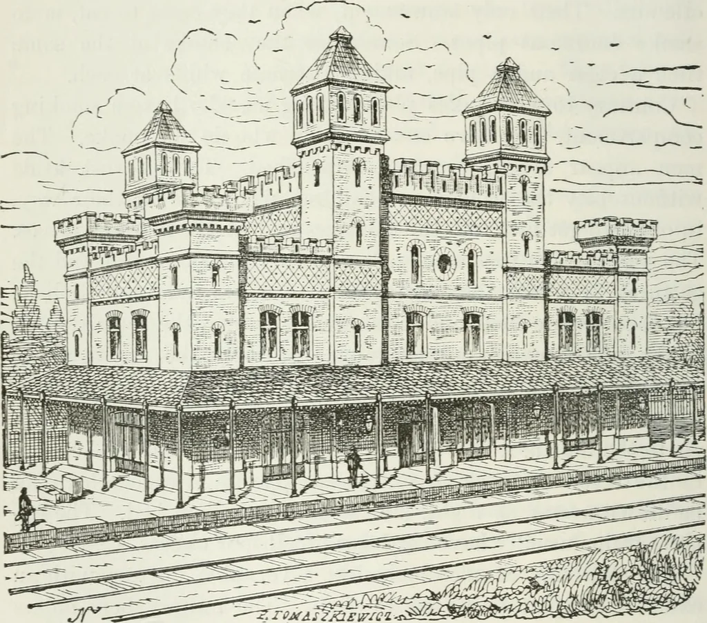 An illustration from Notes and sketches of an architect taken during a journey in the northwest of Europe;, 1877, leaf 169