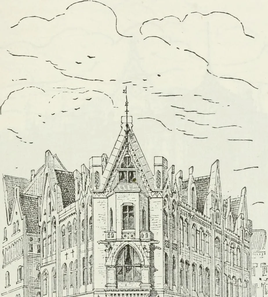 An illustration from Notes and sketches of an architect taken during a journey in the northwest of Europe;, 1877, leaf 176