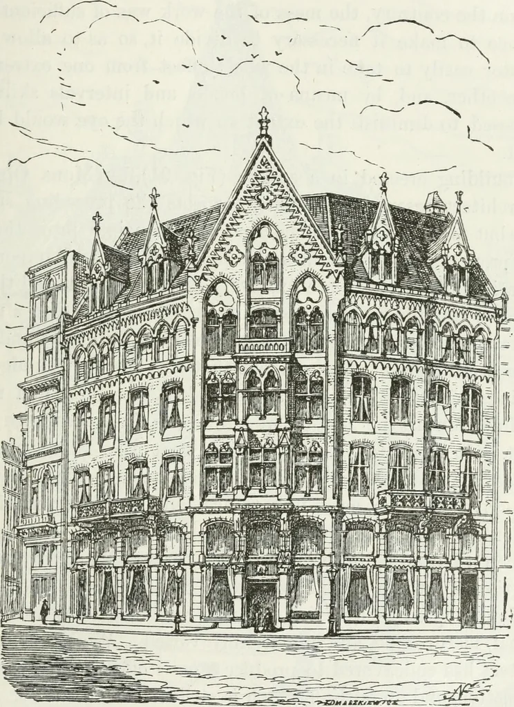 An illustration from Notes and sketches of an architect taken during a journey in the northwest of Europe;, 1877, leaf 178