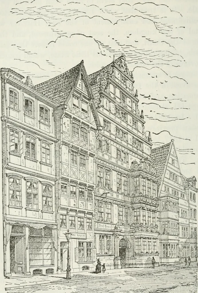 An illustration from Notes and sketches of an architect taken during a journey in the northwest of Europe;, 1877, leaf 183