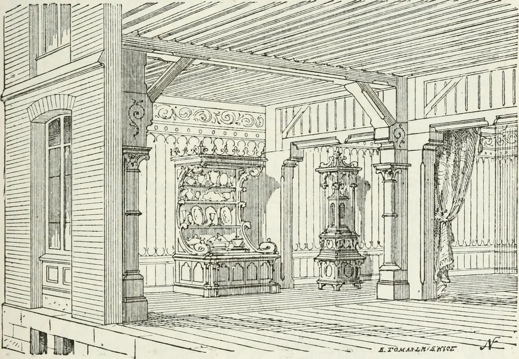 An illustration from Notes and sketches of an architect taken during a journey in the northwest of Europe;, 1877, leaf 222