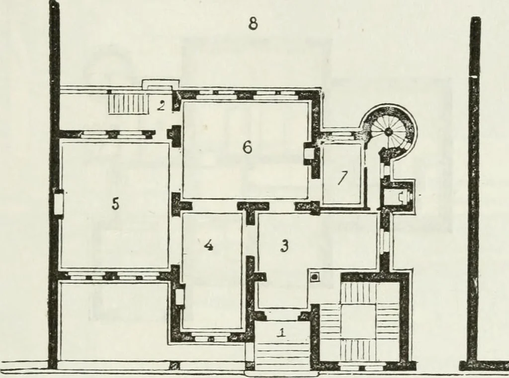 An illustration from Notes and sketches of an architect taken during a journey in the northwest of Europe;, 1877, leaf 224