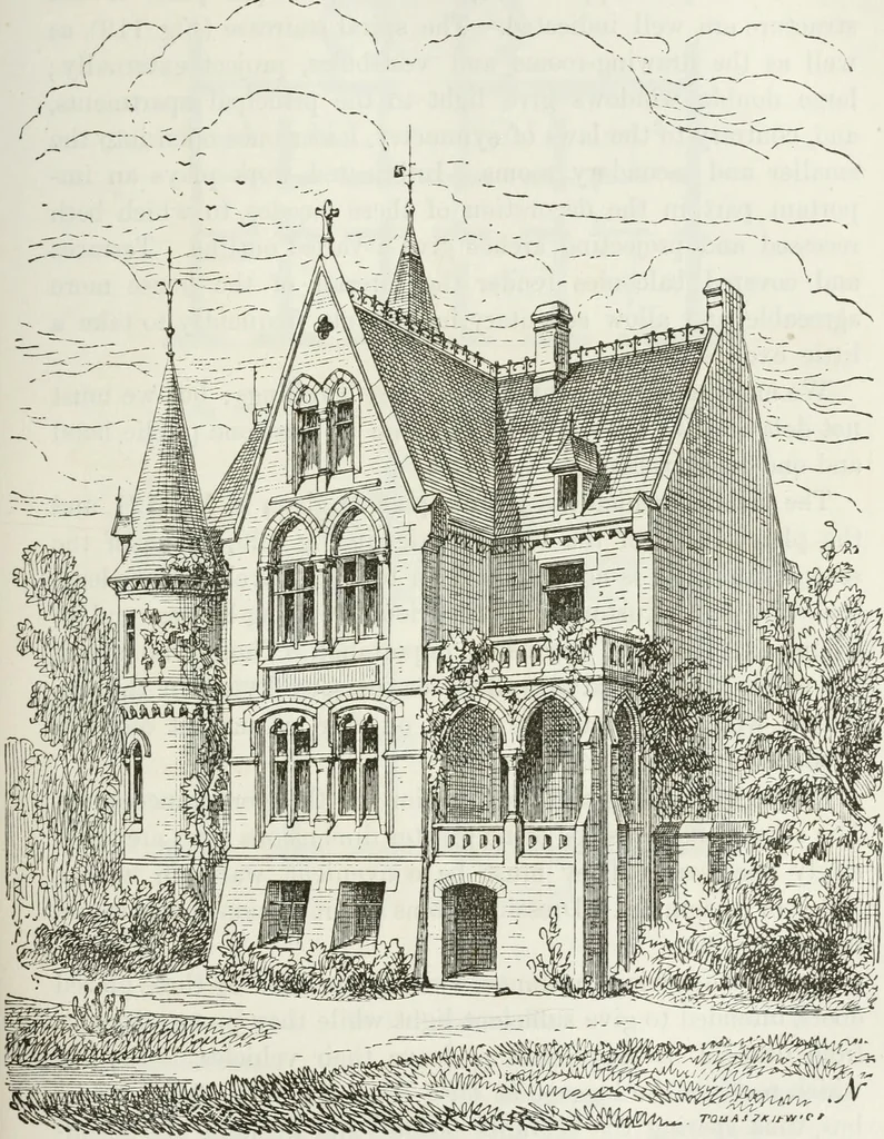 An illustration from Notes and sketches of an architect taken during a journey in the northwest of Europe;, 1877, leaf 228