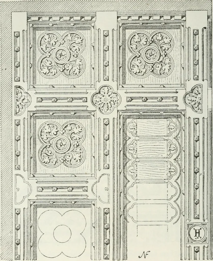 An illustration from Notes and sketches of an architect taken during a journey in the northwest of Europe;, 1877, leaf 243