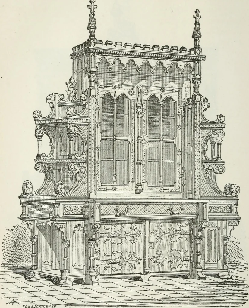 An illustration from Notes and sketches of an architect taken during a journey in the northwest of Europe;, 1877, leaf 253