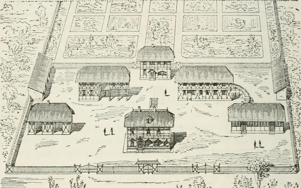 An illustration from Notes and sketches of an architect taken during a journey in the northwest of Europe;, 1877, leaf 345