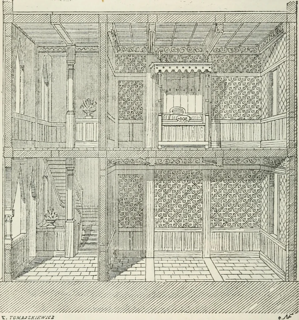 An illustration from Notes and sketches of an architect taken during a journey in the northwest of Europe;, 1877, leaf 347