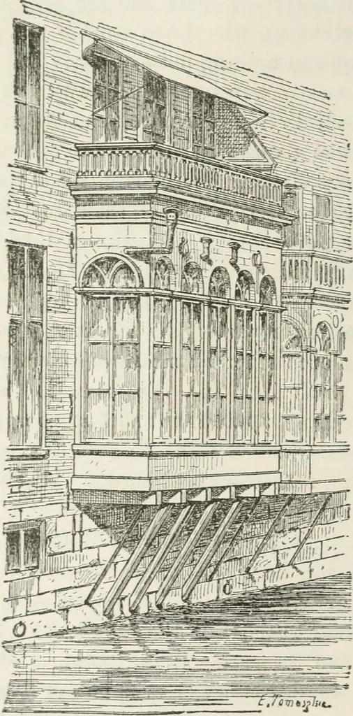 An illustration from Notes and sketches of an architect taken during a journey in the northwest of Europe;, 1877, leaf 45