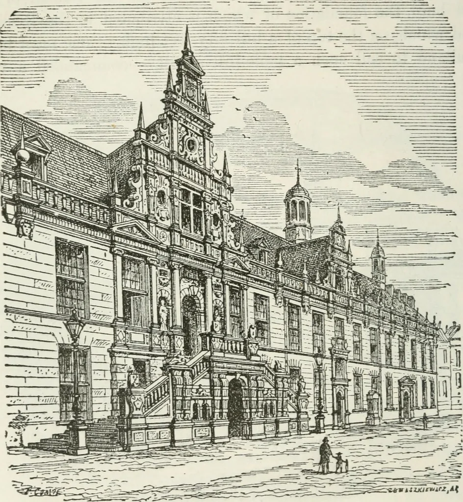 An illustration from Notes and sketches of an architect taken during a journey in the northwest of Europe;, 1877, leaf 77