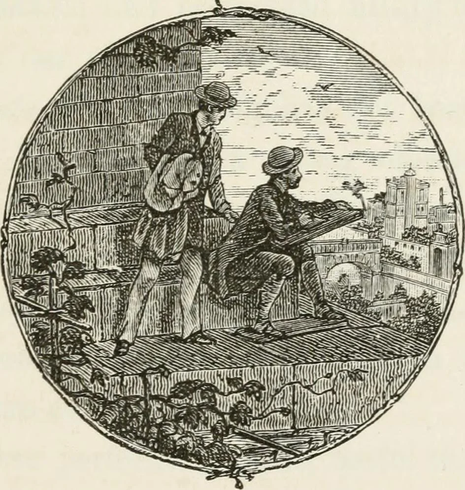 An illustration from Notes and sketches of an architect taken during a journey in the northwest of Europe;, 1877, leaf 8