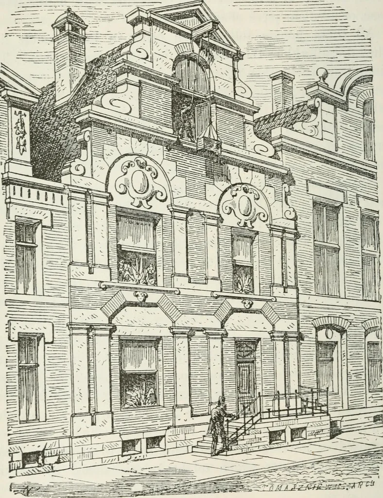 An illustration from Notes and sketches of an architect taken during a journey in the northwest of Europe;, 1877, leaf 95