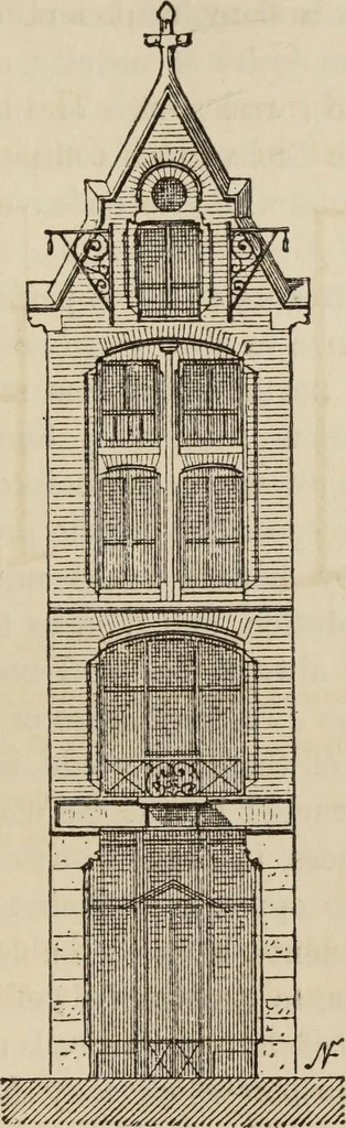 An illustration from Notes and sketches of an architect taken during a journey in the northwest of Europe;, 1877, leaf 102