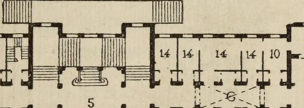 An illustration from Notes and sketches of an architect taken during a journey in the northwest of Europe;, 1877, leaf 124