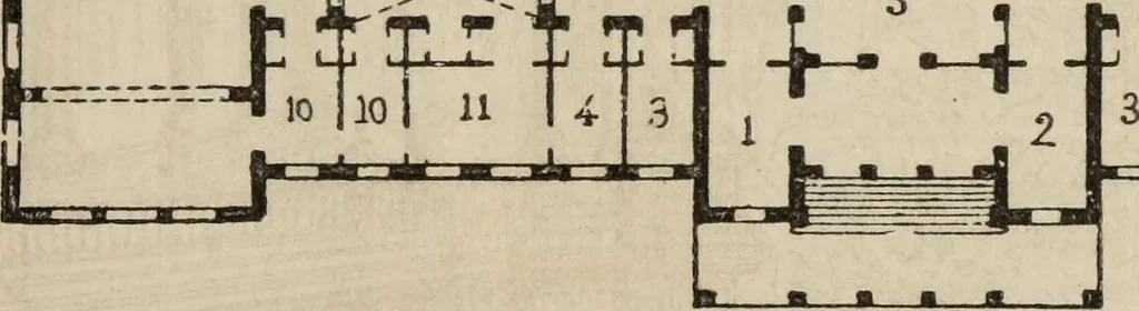 An illustration from Notes and sketches of an architect taken during a journey in the northwest of Europe;, 1877, leaf 124
