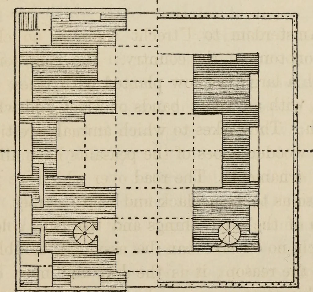 An illustration from Notes and sketches of an architect taken during a journey in the northwest of Europe;, 1877, leaf 148
