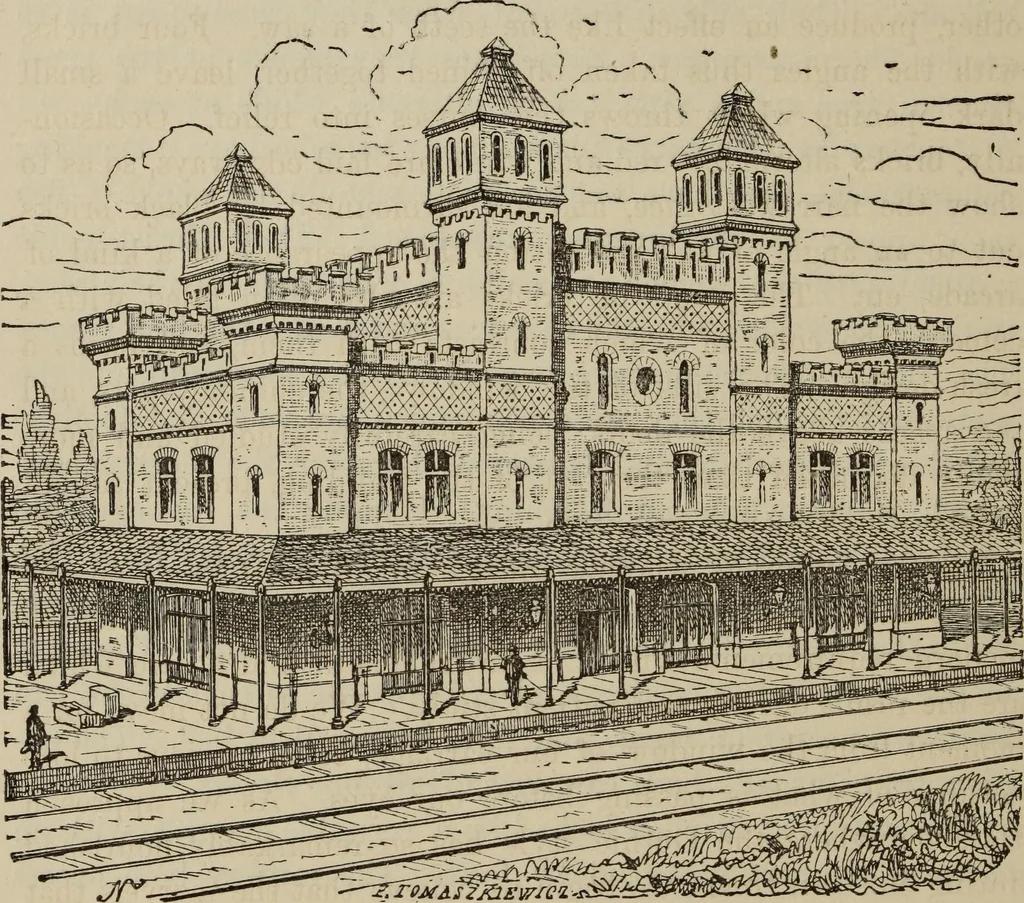 An illustration from Notes and sketches of an architect taken during a journey in the northwest of Europe;, 1877, leaf 169