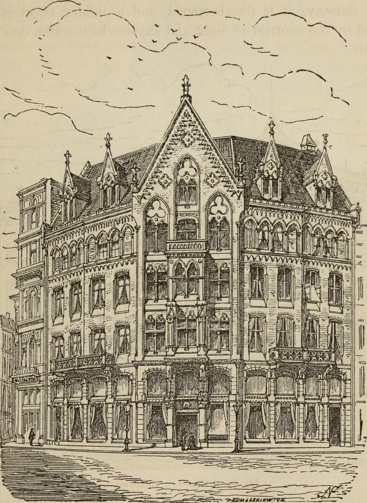 An illustration from Notes and sketches of an architect taken during a journey in the northwest of Europe;, 1877, leaf 178