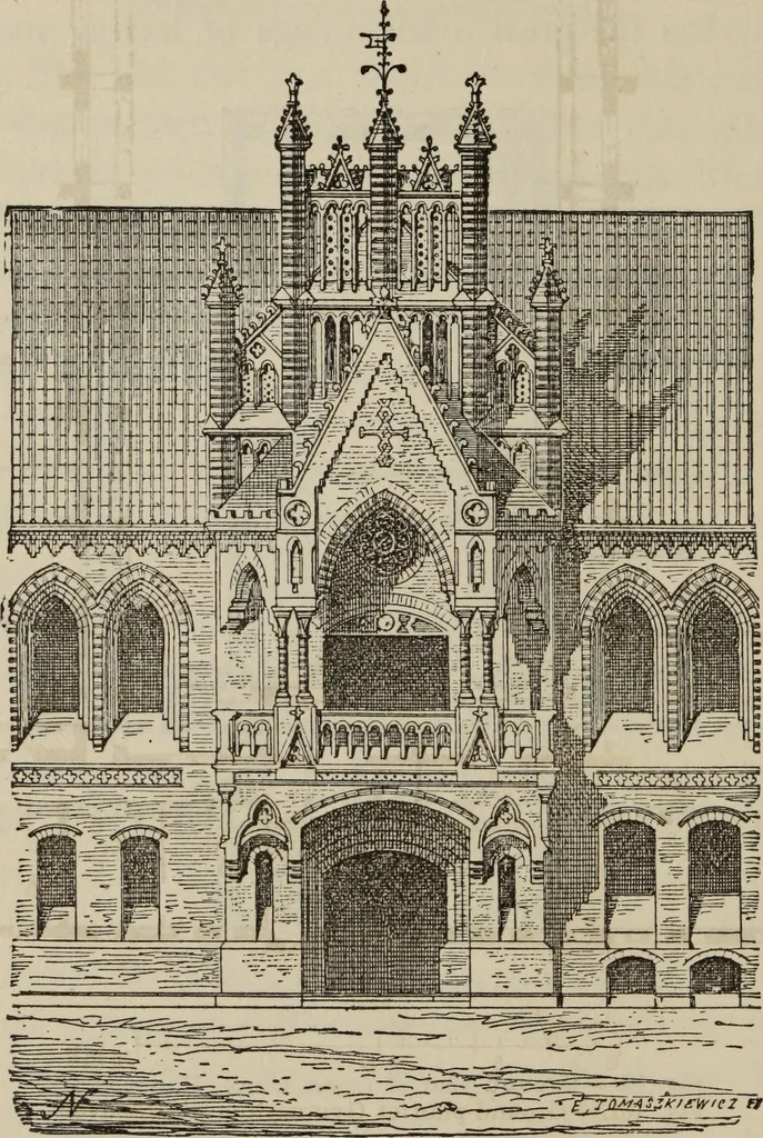 An illustration from Notes and sketches of an architect taken during a journey in the northwest of Europe;, 1877, leaf 195