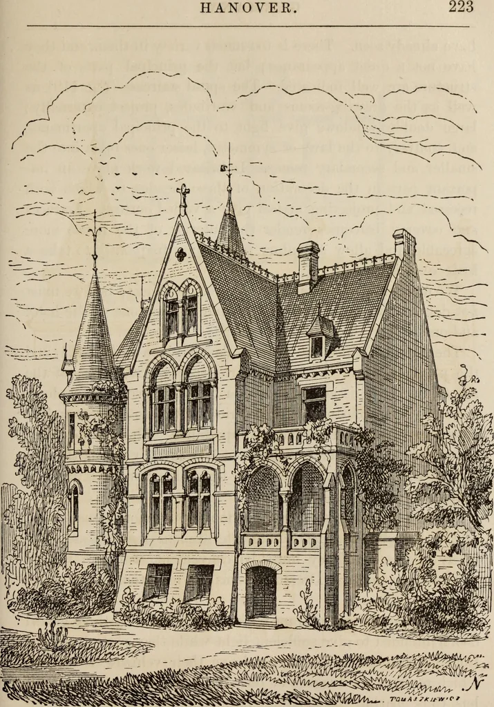 An illustration from Notes and sketches of an architect taken during a journey in the northwest of Europe;, 1877, leaf 228