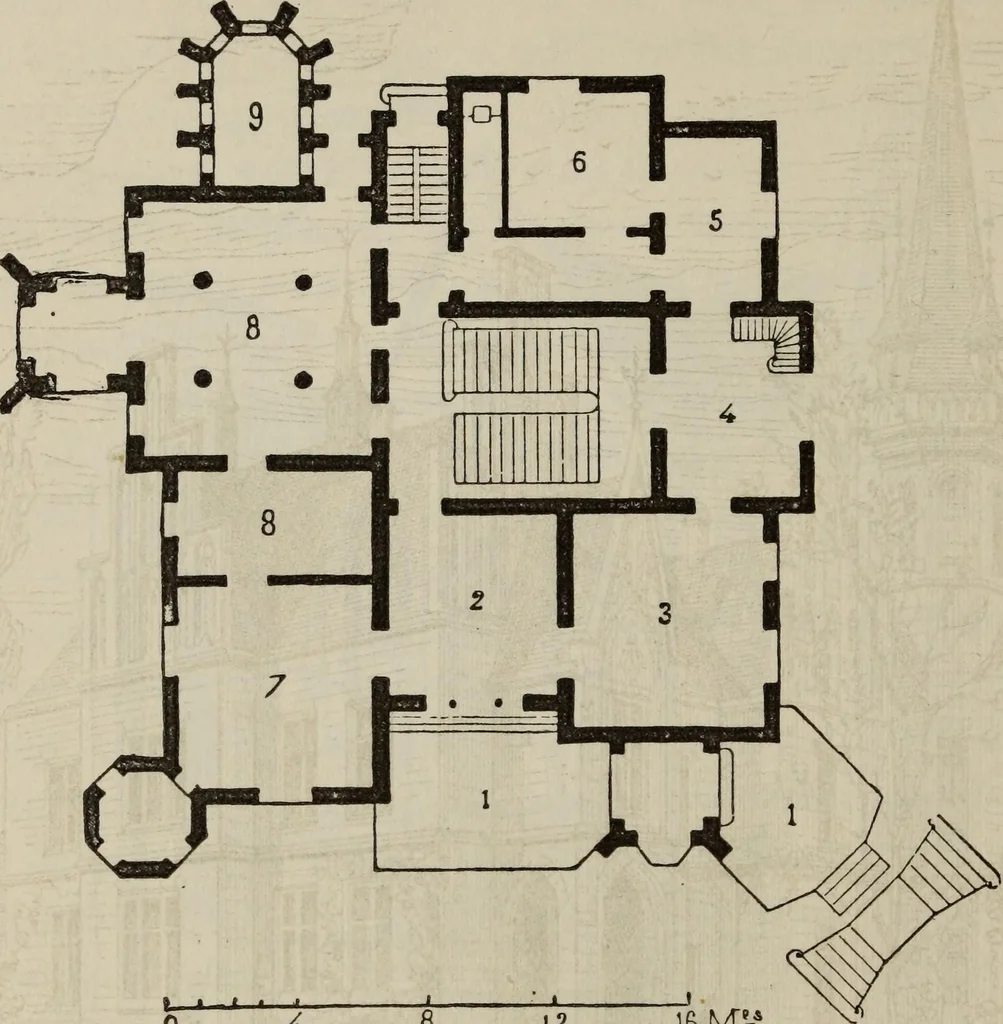 An illustration from Notes and sketches of an architect taken during a journey in the northwest of Europe;, 1877, leaf 235