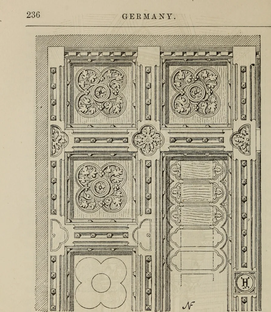 An illustration from Notes and sketches of an architect taken during a journey in the northwest of Europe;, 1877, leaf 243