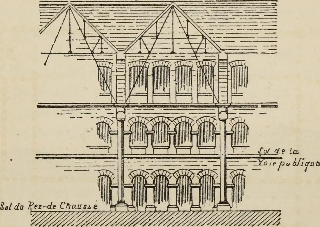 An illustration from Notes and sketches of an architect taken during a journey in the northwest of Europe;, 1877, leaf 374