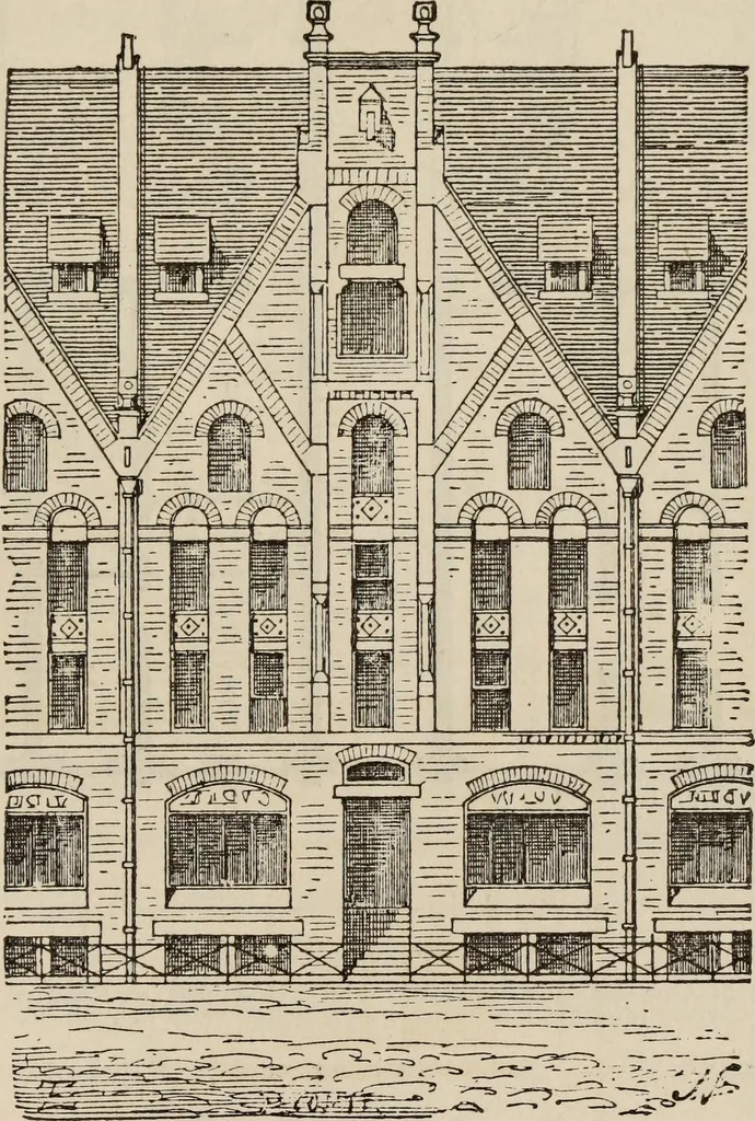 An illustration from Notes and sketches of an architect taken during a journey in the northwest of Europe;, 1877, leaf 418