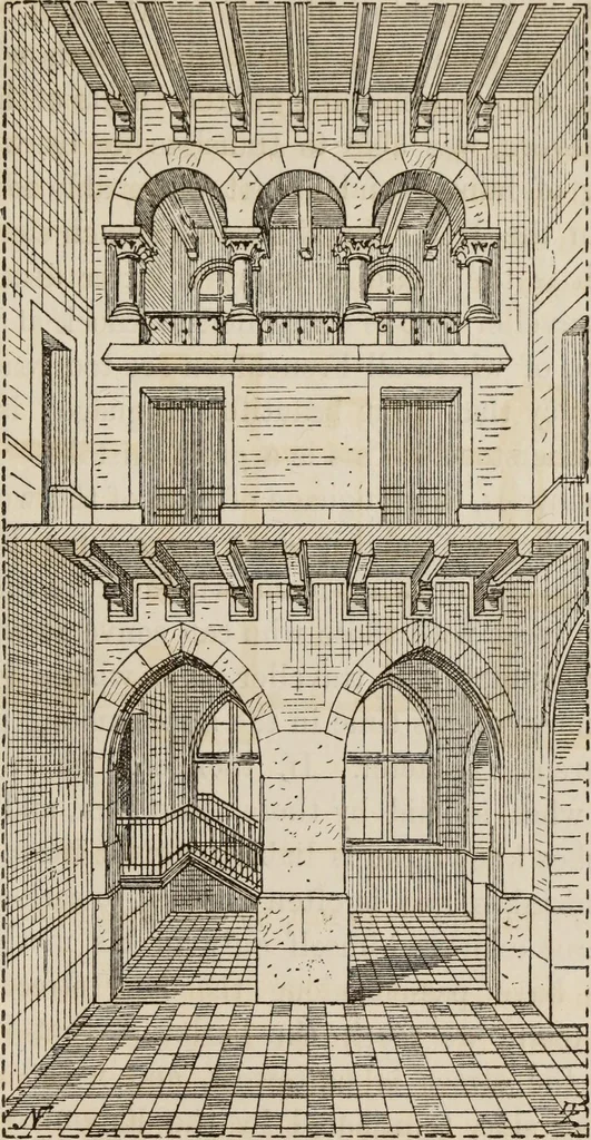 An illustration from Notes and sketches of an architect taken during a journey in the northwest of Europe;, 1877, leaf 440