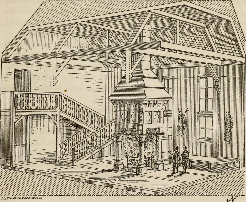 An illustration from Notes and sketches of an architect taken during a journey in the northwest of Europe;, 1877, leaf 448