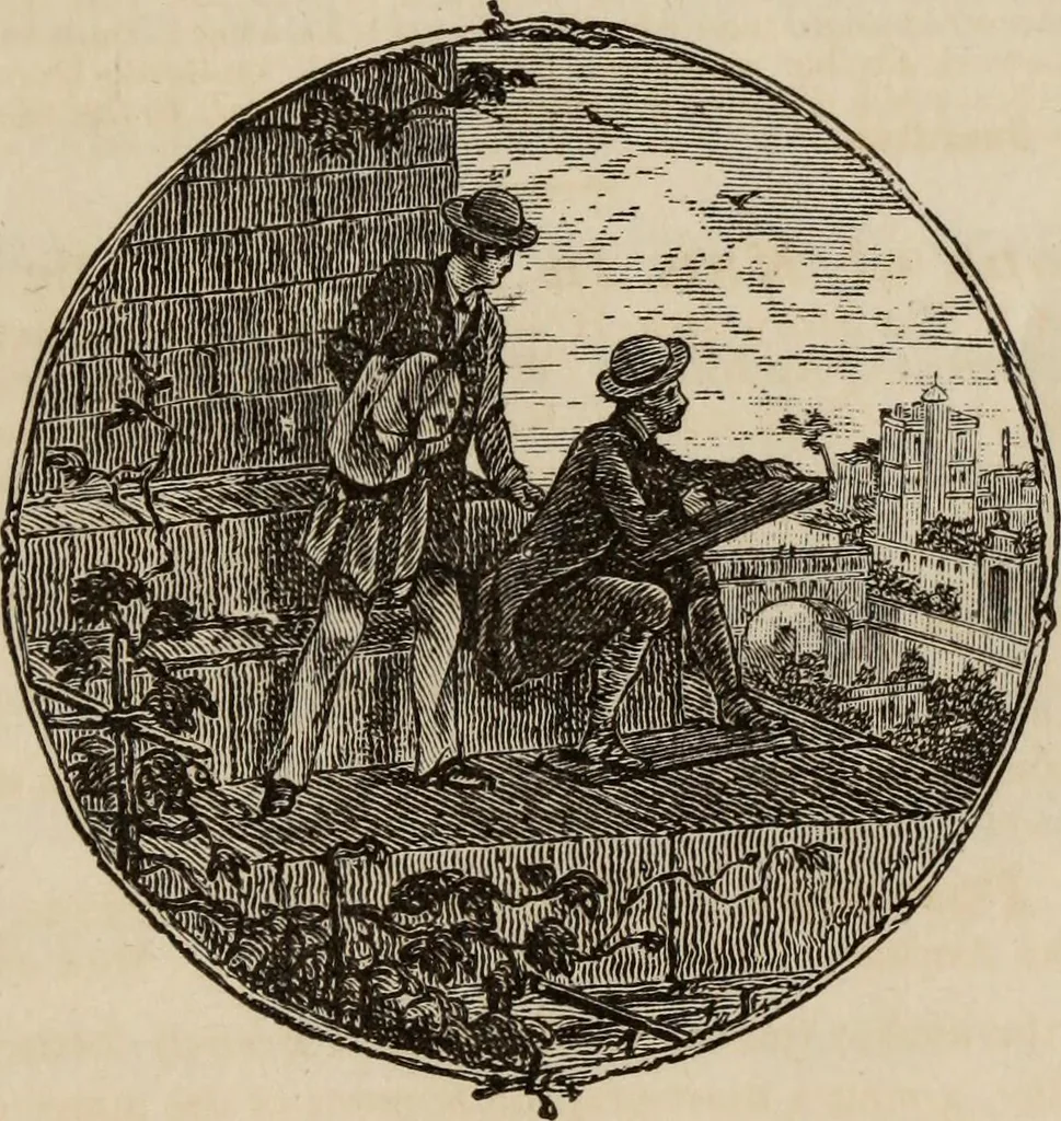 An illustration from Notes and sketches of an architect taken during a journey in the northwest of Europe;, 1877, leaf 8