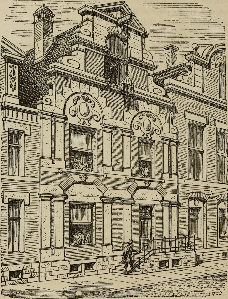 An illustration from Notes and sketches of an architect taken during a journey in the northwest of Europe;, 1877, leaf 95