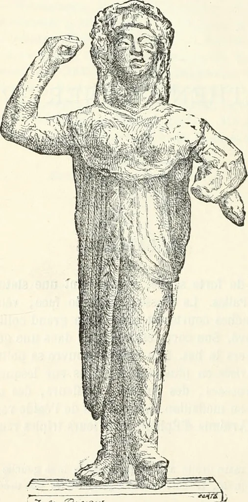 An illustration from Notice de la sculpture antique du Musée Impérial du Louvre, 1878, leaf 149