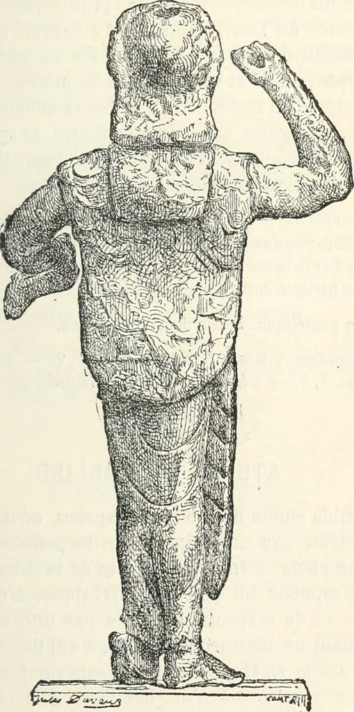 An illustration from Notice de la sculpture antique du Musée Impérial du Louvre, 1878, leaf 150