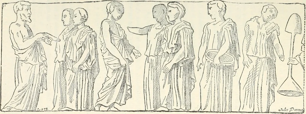 An illustration from Notice de la sculpture antique du Musée Impérial du Louvre, 1878, leaf 164