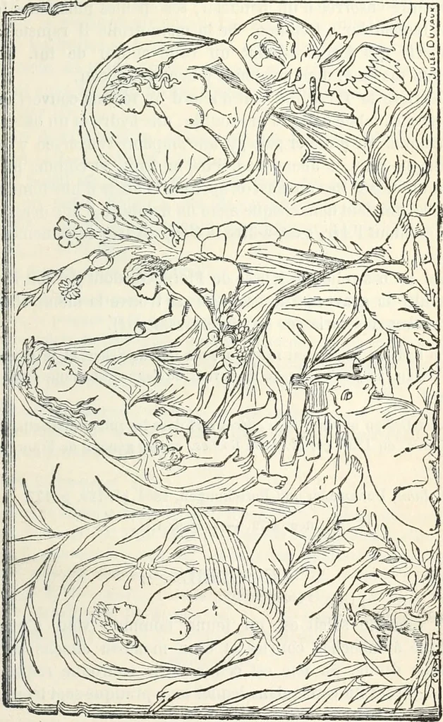 An illustration from Notice de la sculpture antique du Musée Impérial du Louvre, 1878, leaf 390