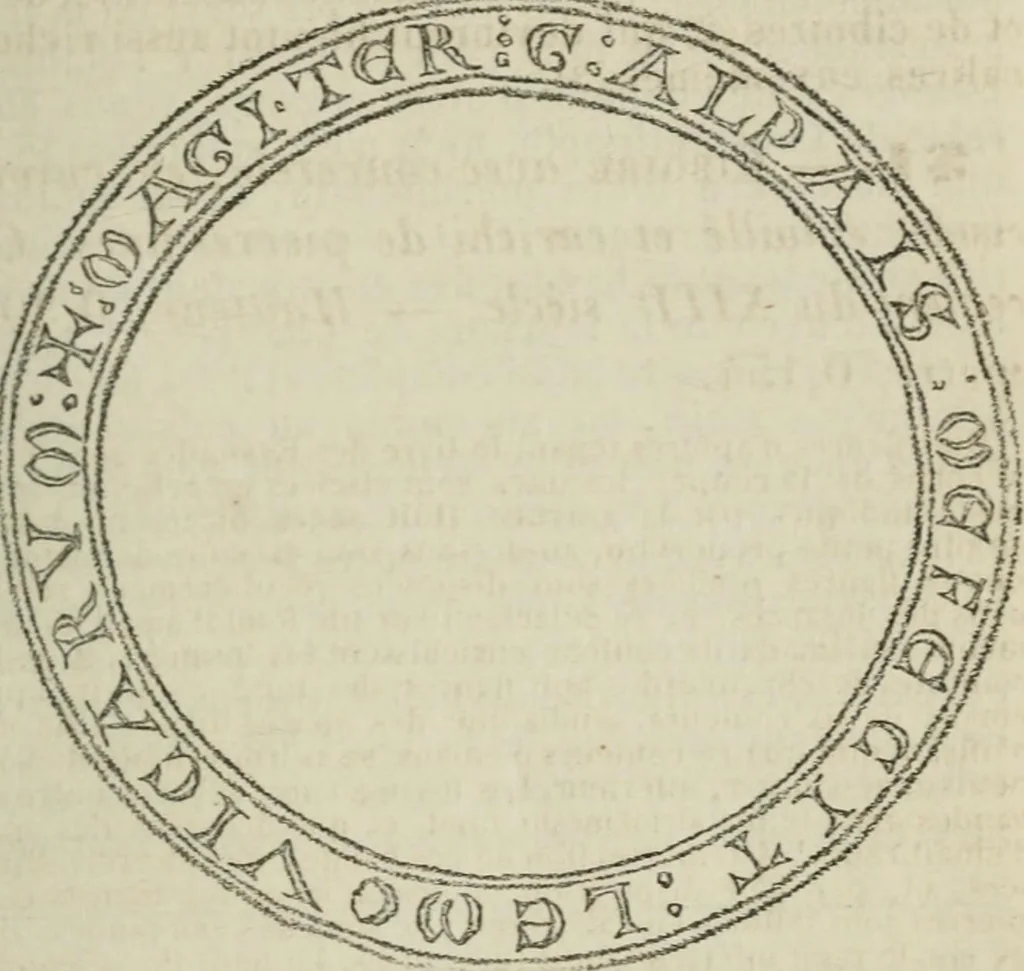 An illustration from Notice des émaux, bijoux et objets divers exposés dans les galeries du Musée du Louvre, par M. de Laborde. lre [-2e] ptie, 1853, leaf 54